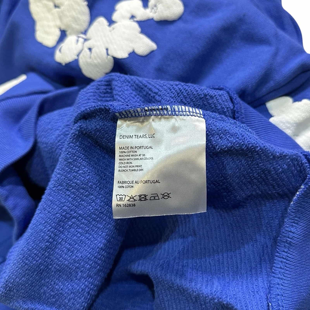 DT Blue  Cotton Wreath Hoodie