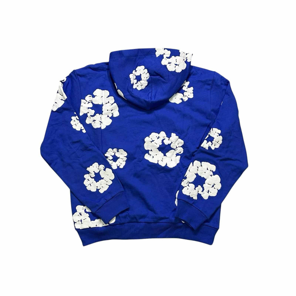DT Blue  Cotton Wreath Hoodie