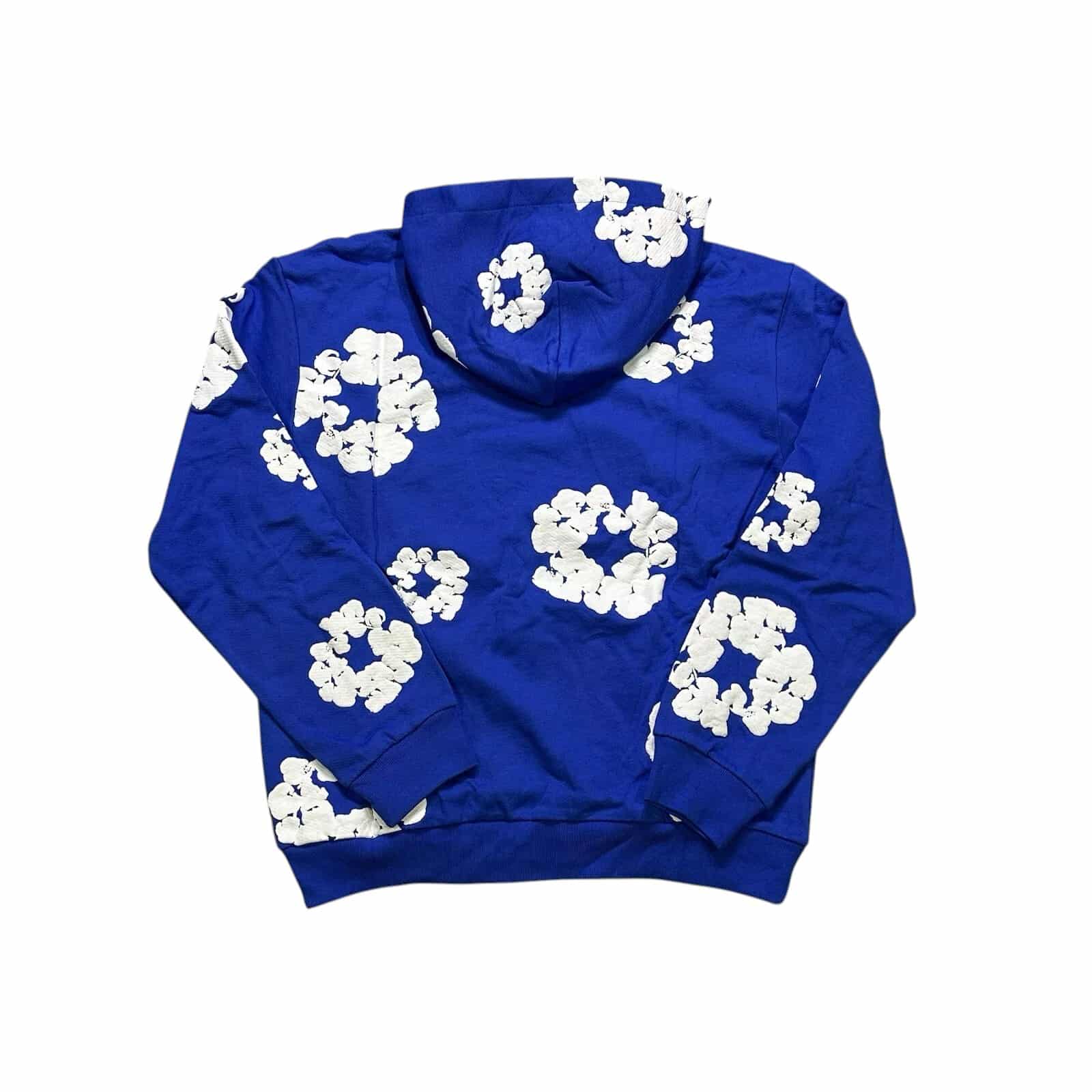 DT Blue  Cotton Wreath Hoodie