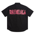 Balenciaga Red Tape Oversized Shirt
