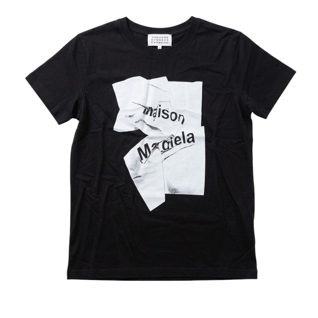 Maison Margiela Paper Logo Black T-shirt