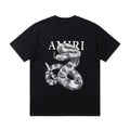 Amiri Snake Tee in Black