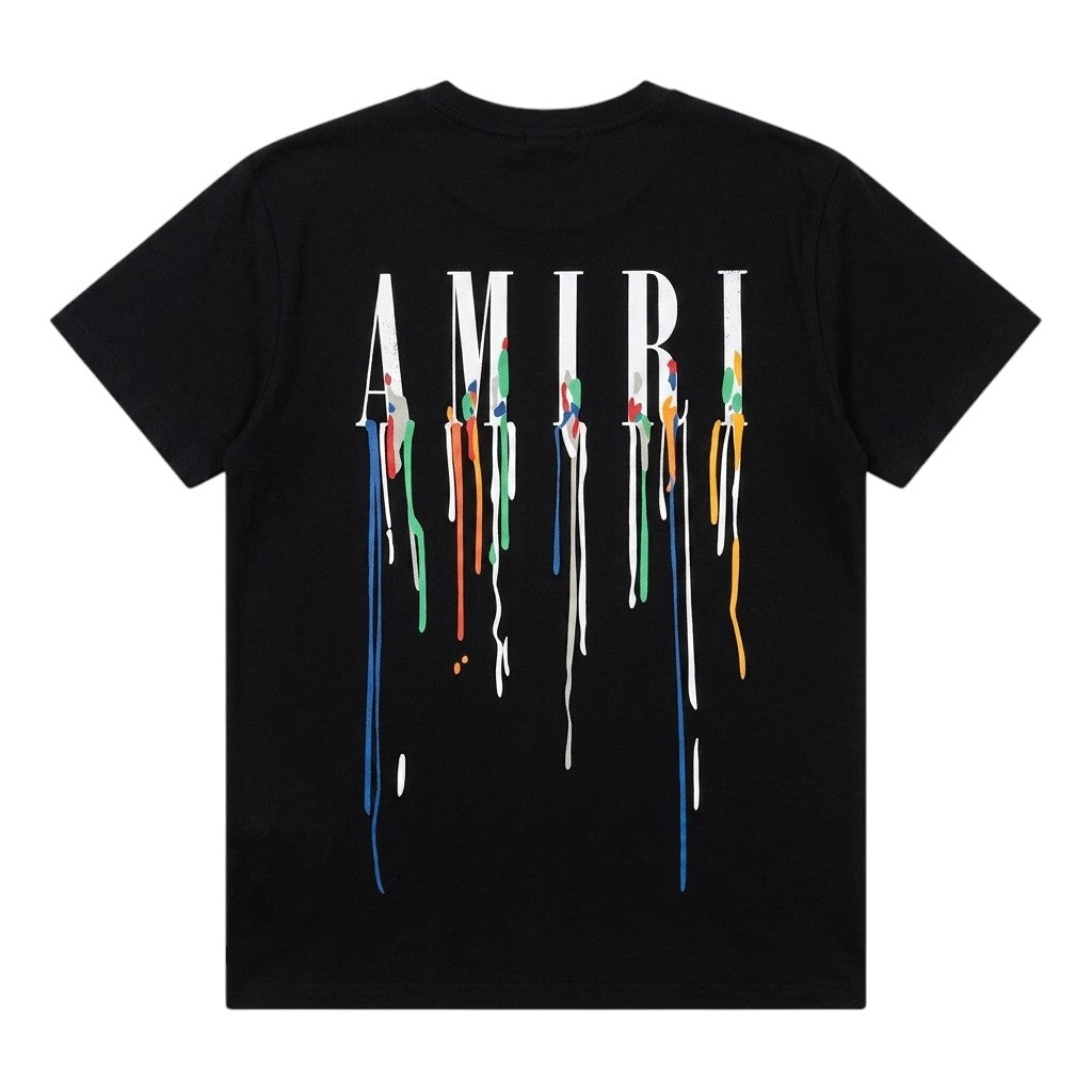 Amiri Paint Drip Core Logo Tee in Black