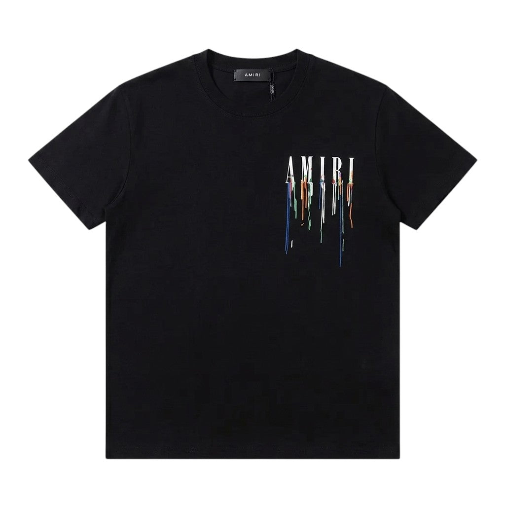 Amiri Paint Drip Core Logo Tee in Black
