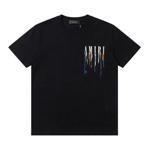 Amiri Paint Drip Core Logo Tee in Black