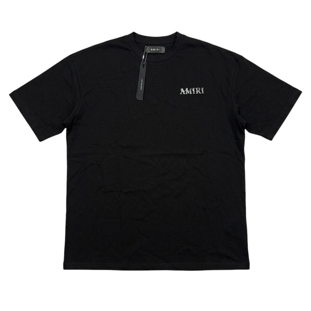 Amiri Black Lotus Logo Black T-shirt