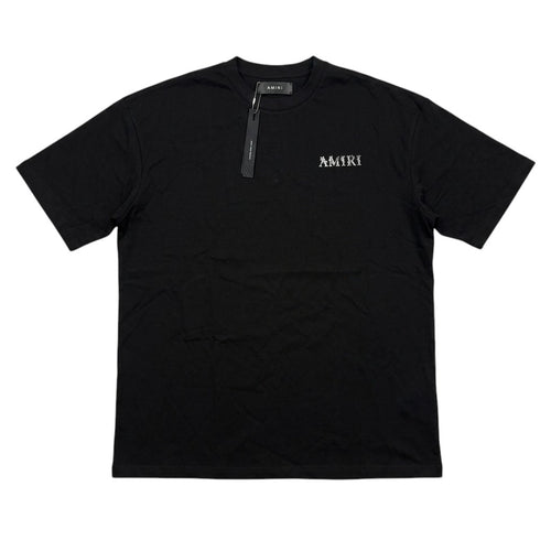 Amiri Black Lotus Logo Black T-shirt