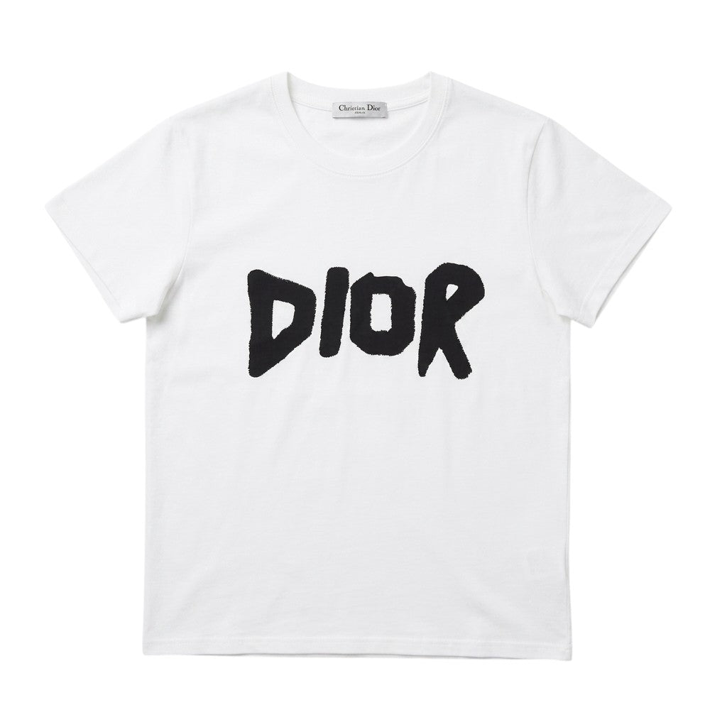 Dior White Graffiti T-shirt