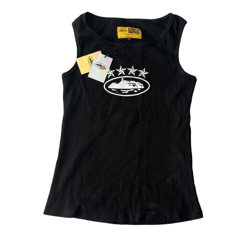 Corteiz Black Tank Top