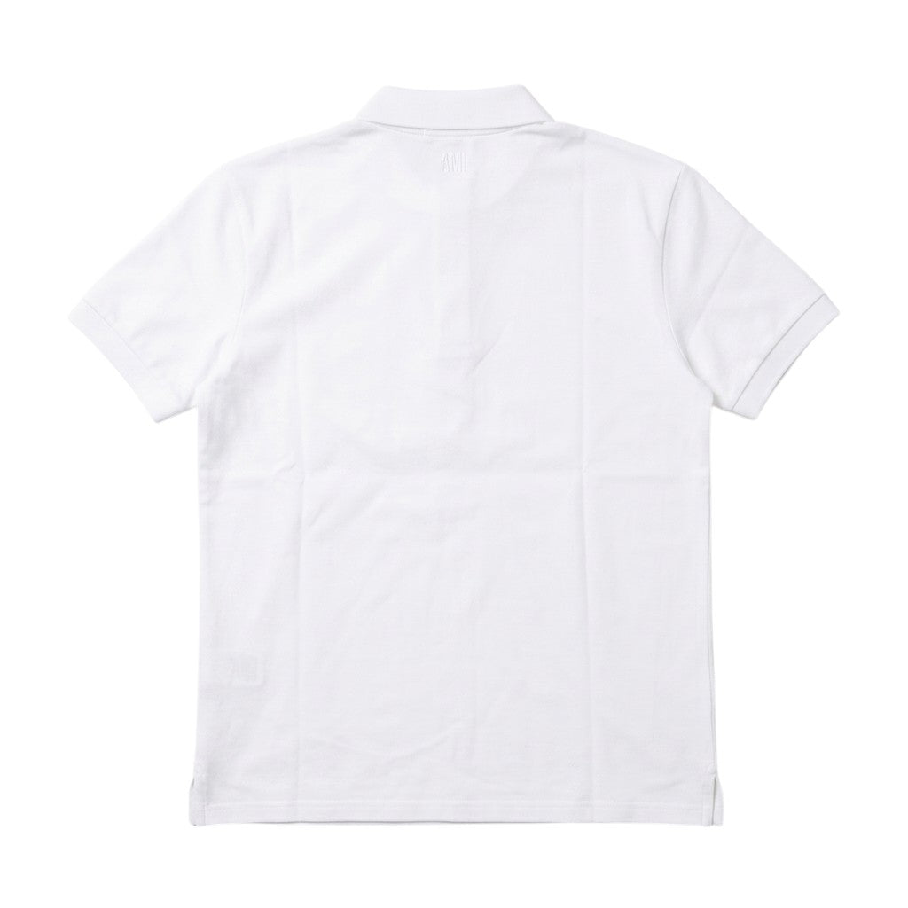 Ami Paris Ami De Coeur Embroidered Polo Shirt