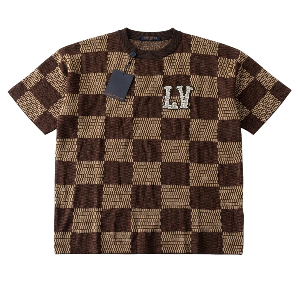 Louis Vuitton Premium Double Cotton Diamon Logo T-shirt