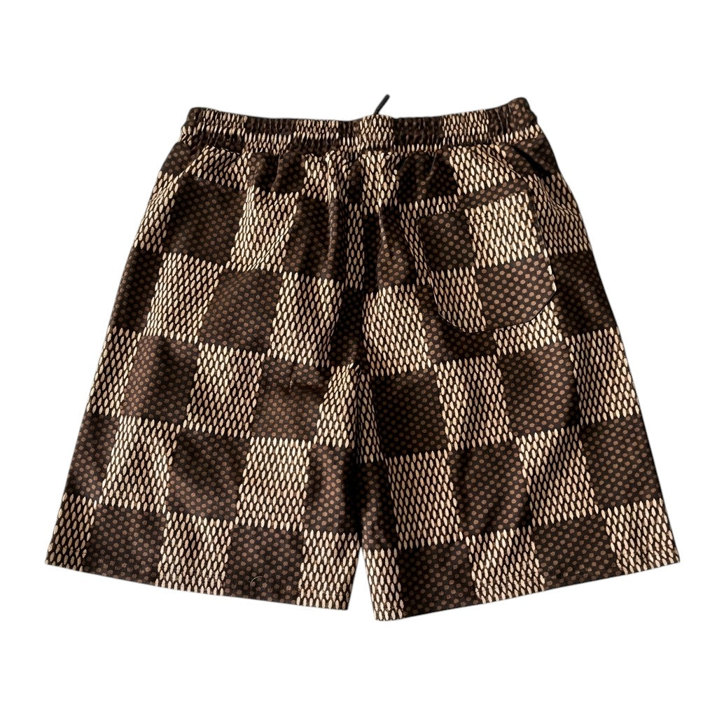 Louis Vuitton Premium Double Cotton Diamon Logo Shorts