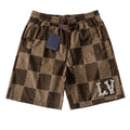 Louis Vuitton Premium Double Cotton Diamon Logo Shorts