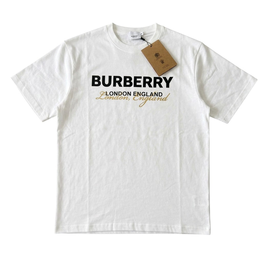 Burberry Front Logo White T-shirt