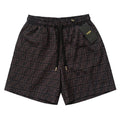 Fendi Brown Checked Swim Shorts