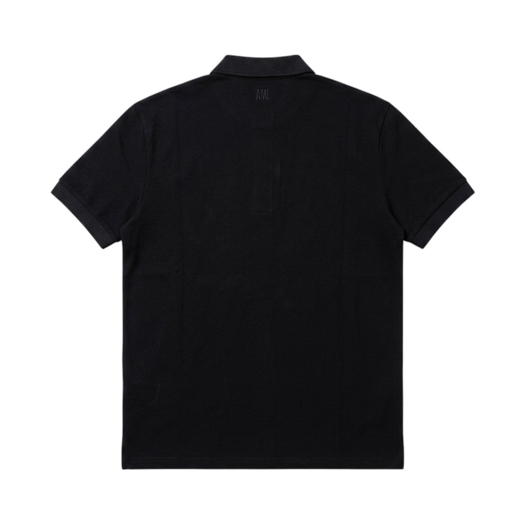 Ami Paris Ami De Coeur Embroidered Polo Shirt