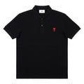 Ami Paris Ami De Coeur Embroidered Polo Shirt