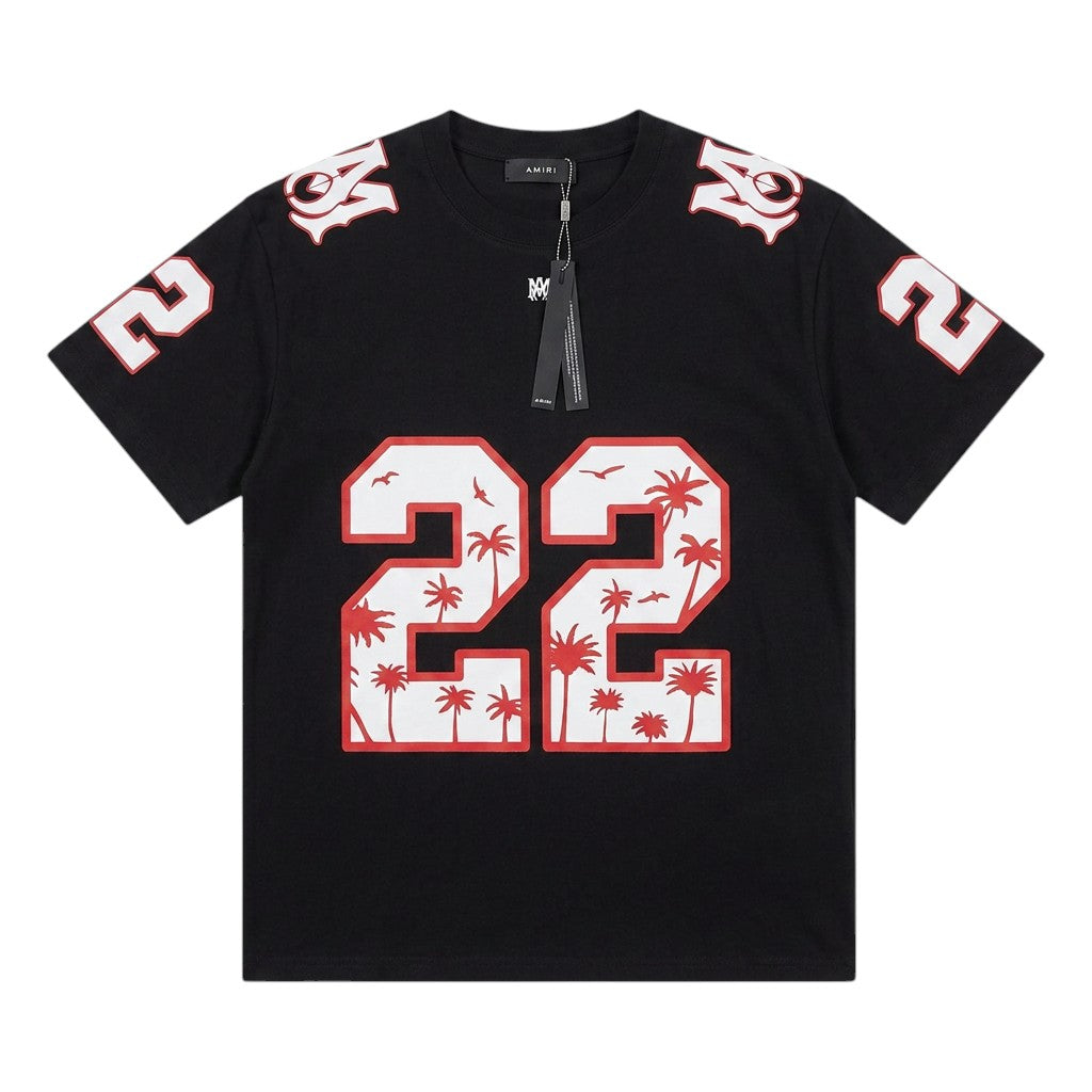 Amiri Number '' 22 '' Heavy Cotton Football Jersey