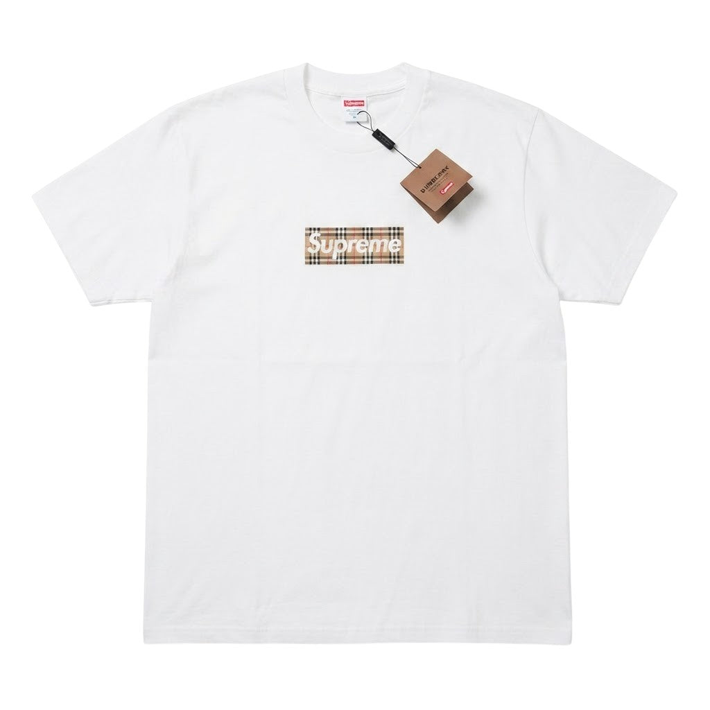 Burberry x Supreme Bar Logo  T=shirt